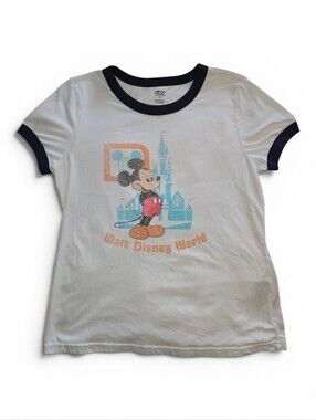 Disney Parks Walt Disney World Vault Collection 50th Mickey Ringer T-shirt Large